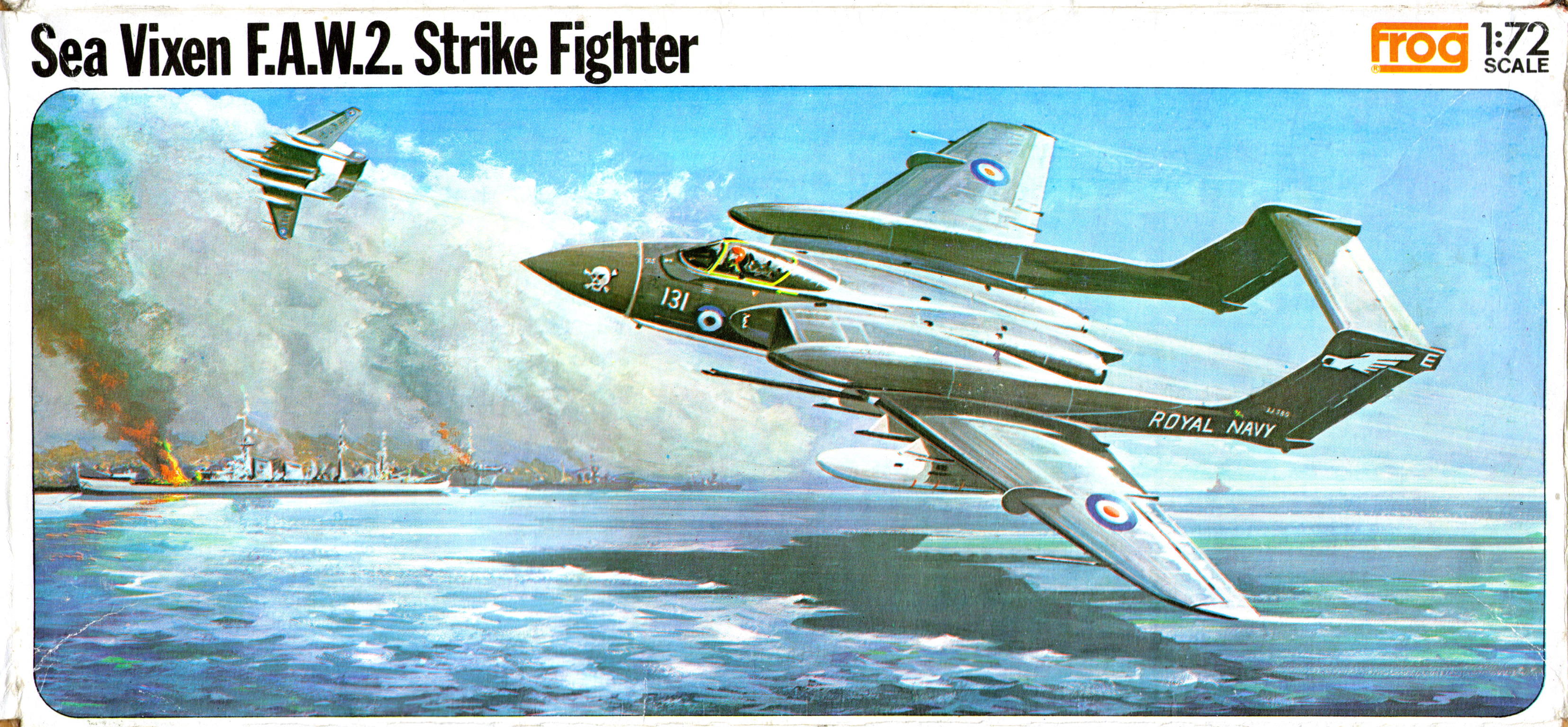 Коробка FROG F409 Orange Series Sea Vixen FAW.Mk.2 Strike Fighter, ROVEX Models and Hobbies, 1976